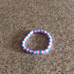 Blue, purple and pink bracelet